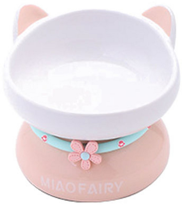 펫트롱 반려동물 도자기 식기, 살구, 1개