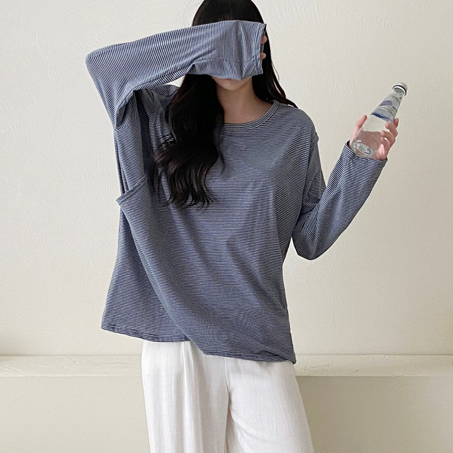 에베쏘 여성용 빅사이즈 잼잼 단가라 면 수유티 2117