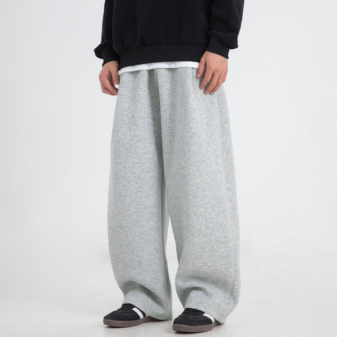 벨로시티 남녀공용 핀턱 헤비 웨이트 트레이닝 와이드 팬츠