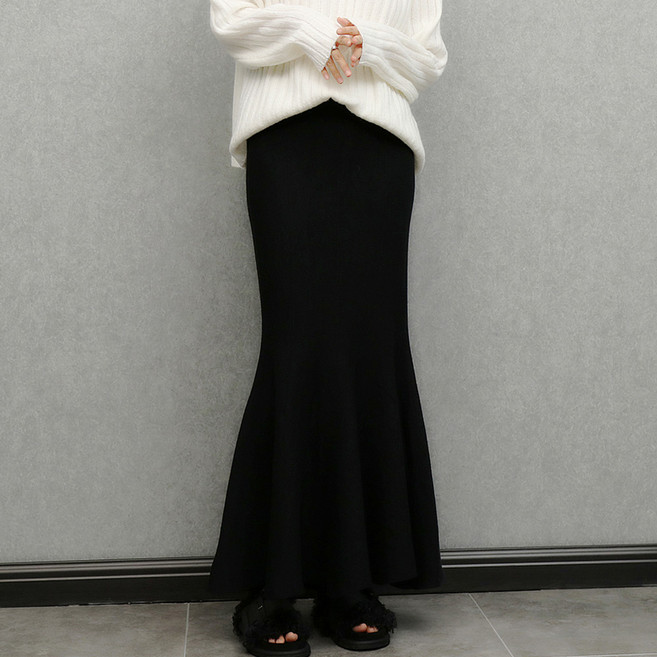 ViVEMO Rosalliet 魚尾針織長裙 11118