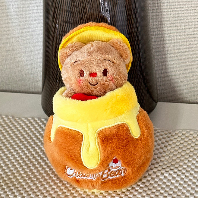 소리달 단지 곰돌이 하트 꿀단지 인형 가방 키링