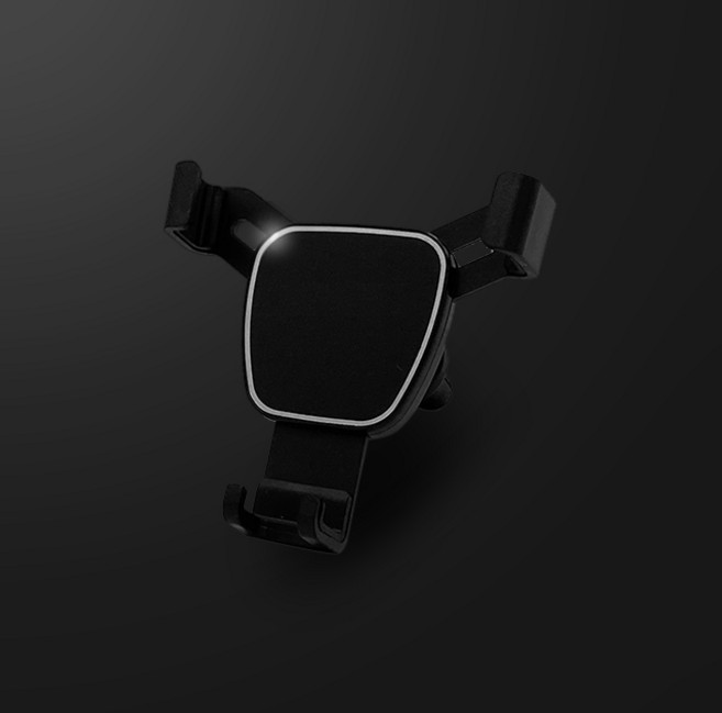 뱀스컴퍼니 뱀블렉 차량용 송풍구형 휴대폰 중력 거치대 엔트리, 1개, 블랙