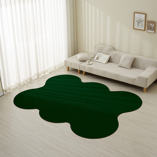 LEREVE 워셔블 츄이스 비정형 러그