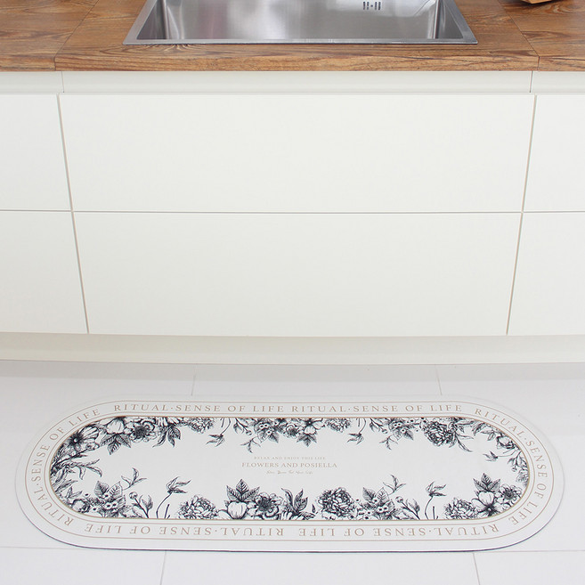 포시엘라 빨아쓰는 규조토 발매트 120 x 45 cm, 북유럽시그니쳐베이지골드