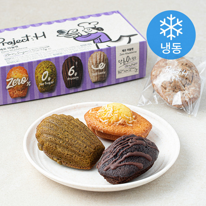 삼립 프로젝트H 제로 마들렌 4종 세트 (냉동), 29g, 4개입, 1세트