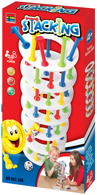 하늘썬별 피사의 사탑 쌓기 타워게임 kings00726B, 블루등, 1개