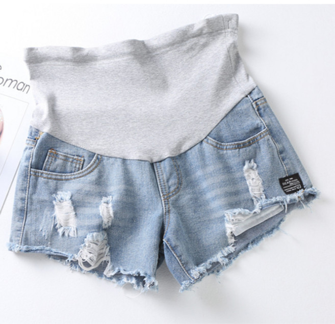 임부용 캐주얼 데님 하이웨스트 하의