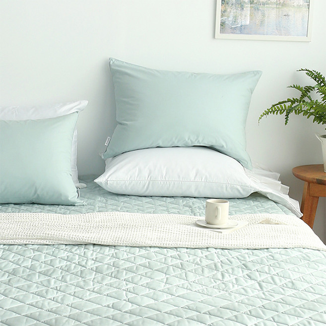아망떼 코튼벨 침대패드, 민트