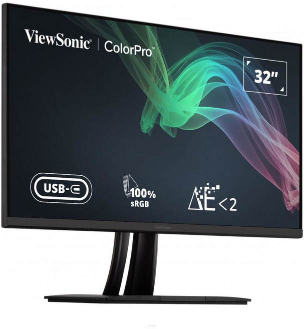 ViewSonic 優派 32型 IPS 4K 60Hz 電腦螢幕 HDR10/內建喇叭/100%sRGB/5ms 81.28cm, 32吋, VP3256-4K