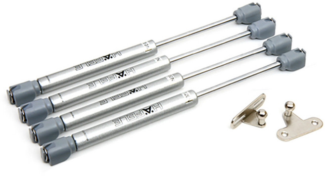 헤펠레 유압 가스 쇼바 15kg, 실버, 4개