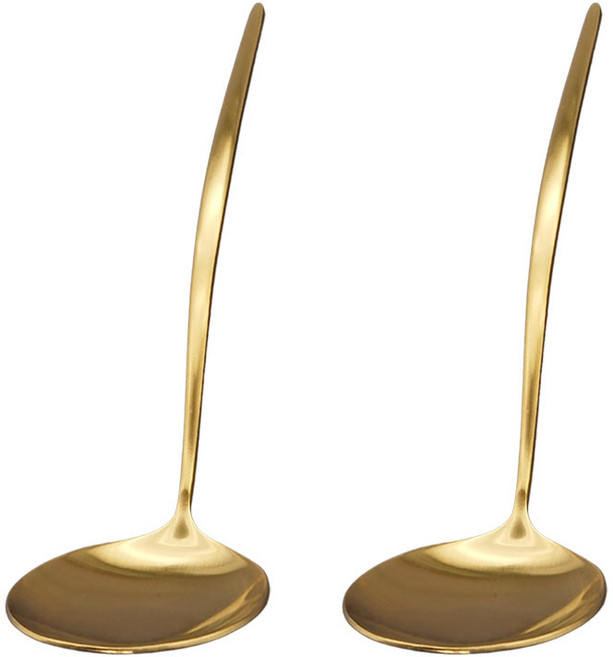 테이블아트 아벨라 천둥 요리스푼, 무광골드, 2개