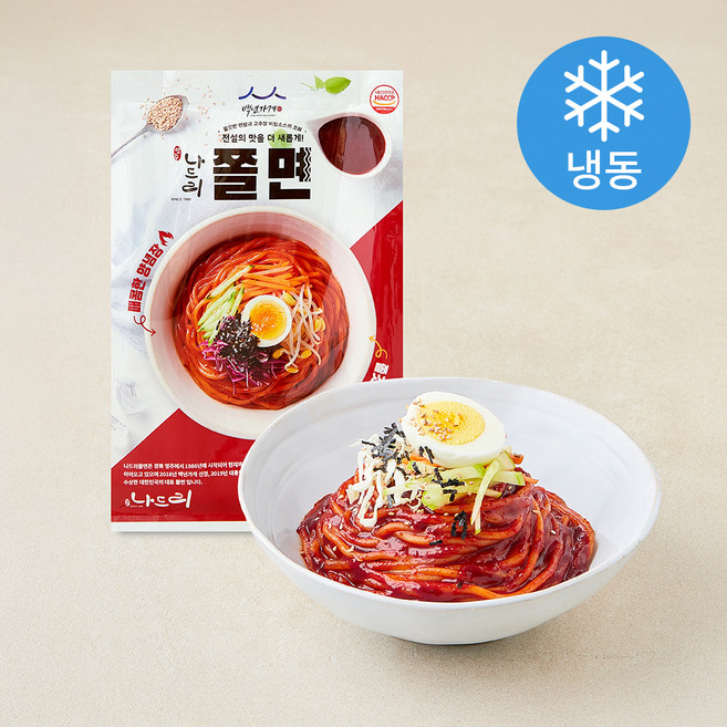 나드리 쫄면 2인분(냉동), 542g, 1개