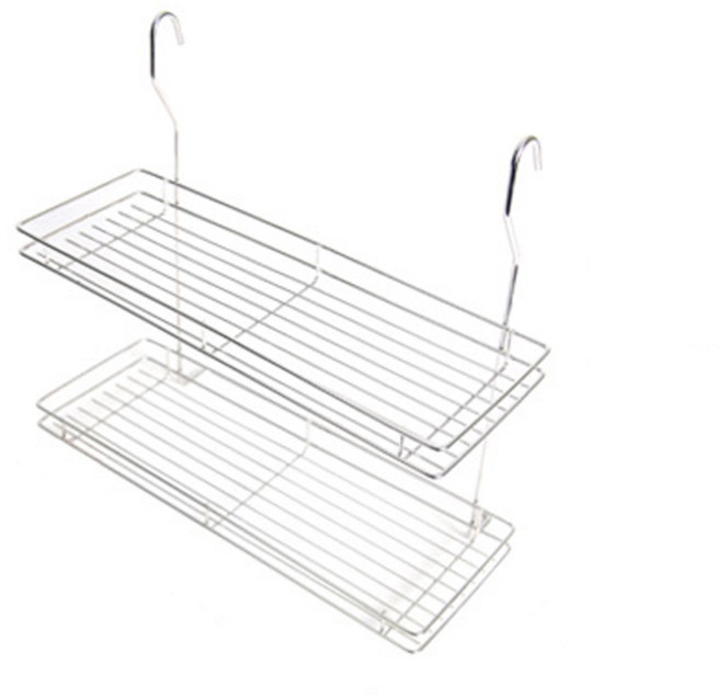 클린아트플러스 스텐 걸이형 싱크선반, 2단, 2개