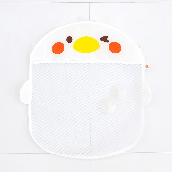 키저스 다용도 정리망 + 흡착판 2개 세트, 화이트 꼬꼬, 1세트