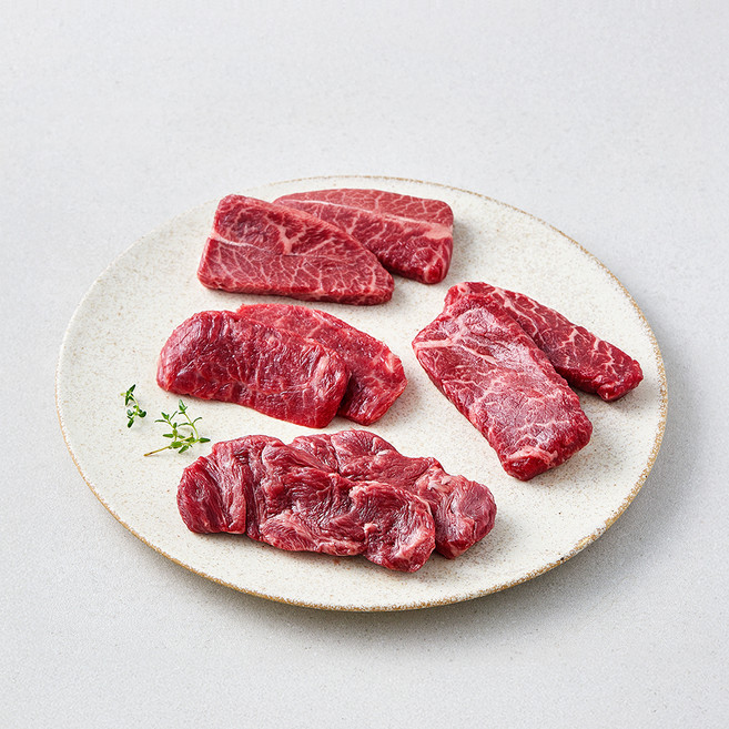 좋은소식 한우 특수부위 한판 1등급 구이용 (냉장), 1개, 200g