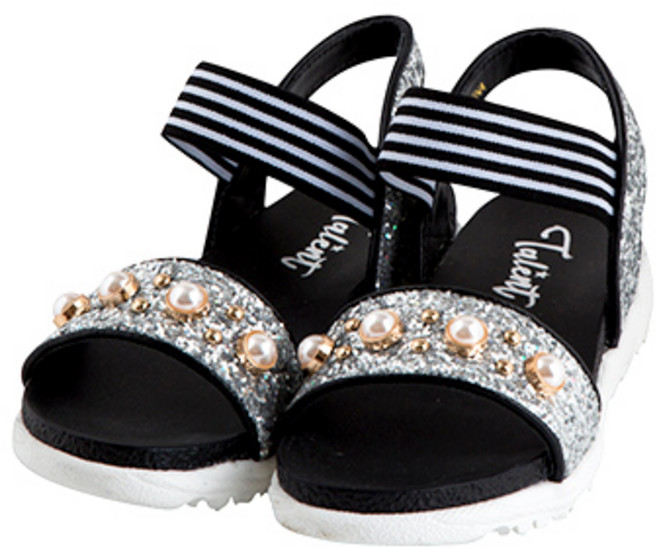 여아용 TS 진주 스트라이프 밴드 샌들 TSV31NWS09