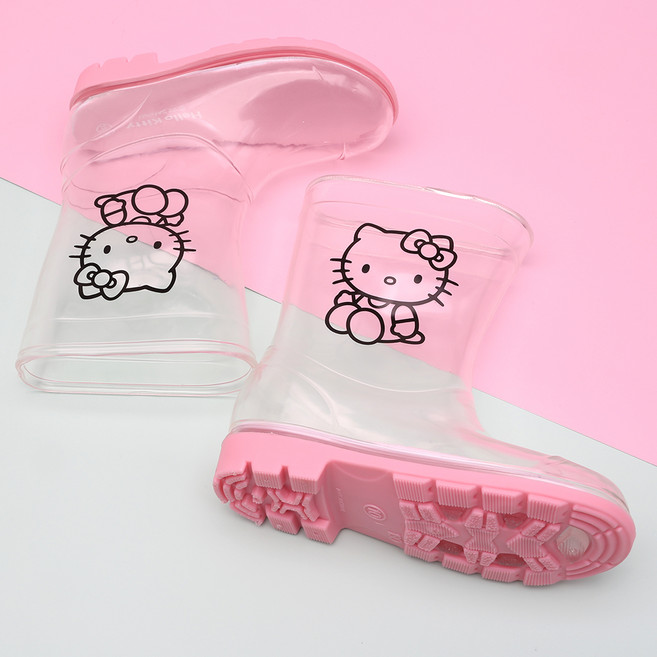 헬로키티 아동용 투명 장화