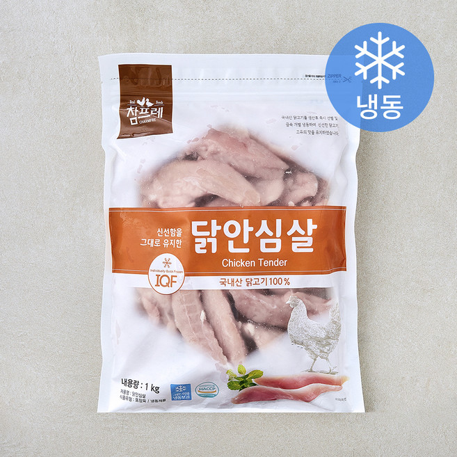 참프레 IQF 닭안심살 (냉동), 1개, 1kg
