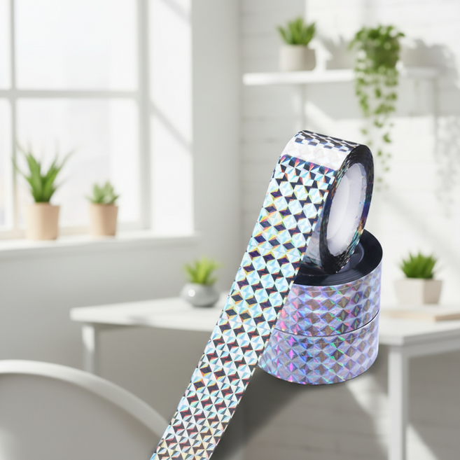 조인메이드 조류 퇴치 과수원 반사 테이프 B 24mm x 50m, 2개