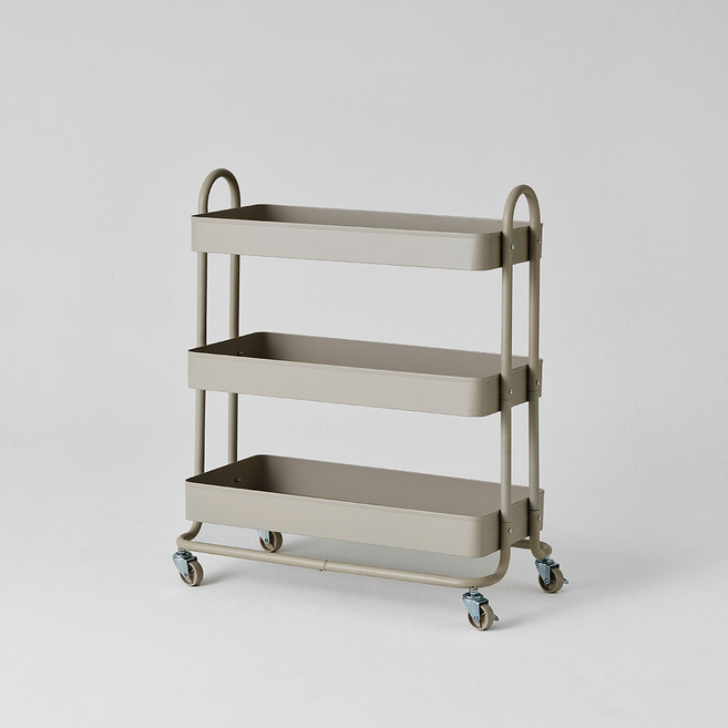 한샘 재크 와이드 트롤리, 베이지, 3단