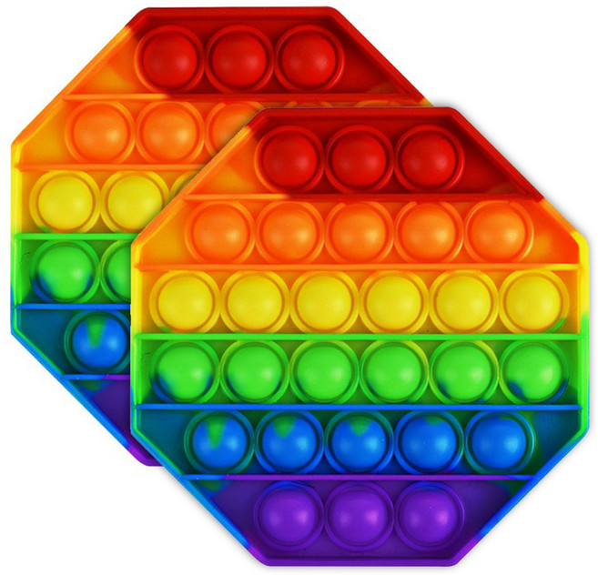 버블 푸쉬팝 보드게임, 03무지개팔각, 2개