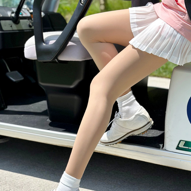 Tech Skin x Beauti Play 涼感裸色無足高爾夫絲襪, 1件, 膚色