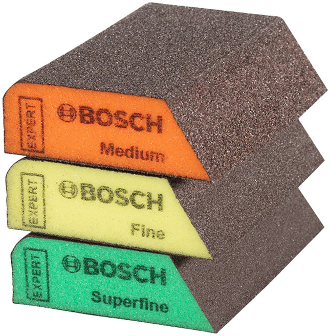 BOSCH 博世 台灣公司貨 超耐久梯型砂紙3件組 S470 2608901174, 1組