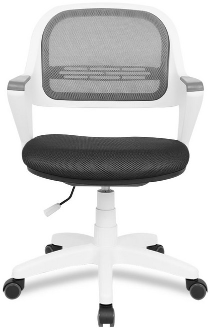 체어포커스 알라딘 메쉬 회전 의자 AL360-WH, 화이트(바디), 투톤그레이(의자)