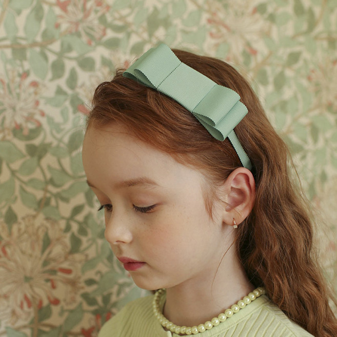 럭키밤비네 비비드 리본 헤어밴드