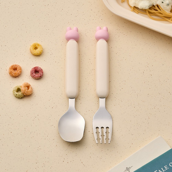모던하우스 파스타 스푼 포크 세트, 해피스프링, 1세트, 스푼 + 포크