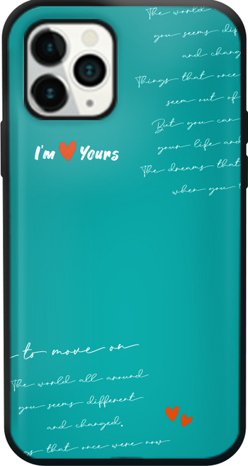 원베스트 마그네틱 도어 범퍼 휴대폰 케이스 C 07 핸드 레터링