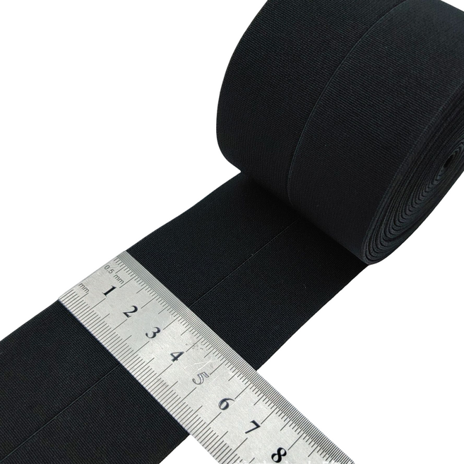 코히모 양면 접밴드 고무줄 6 x 500cm 5W0596, 1개, 블랙