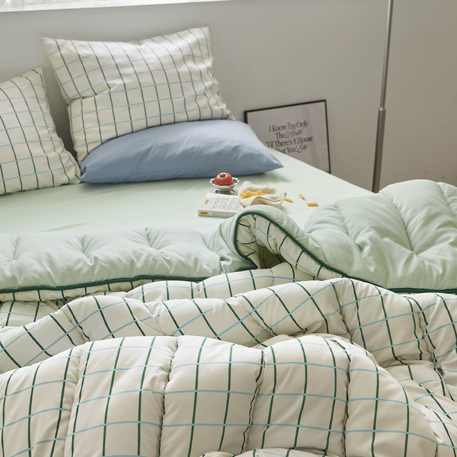 쁘리엘르 데일리체크 향균 워싱 차렵침구