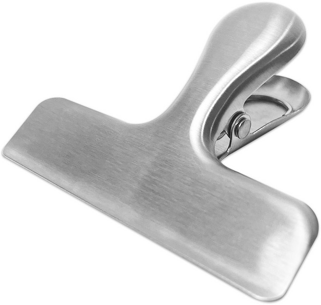 월드크린 프리미엄 봉지 밀봉 집게, 스텐, 1개