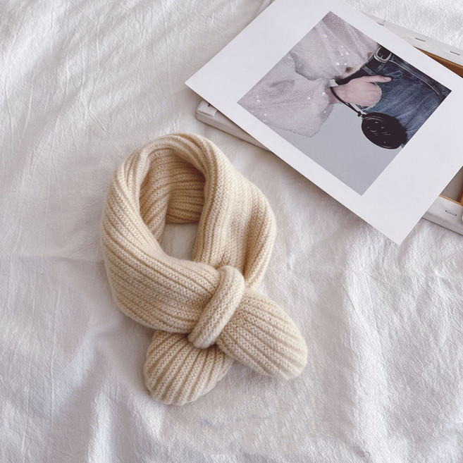 생활의지혜 주니어 쁘띠 니트 머플러 고리 목도리