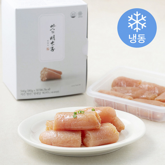 맛의명태자 자른 명란 3개입 (냉동), 540g, 1개