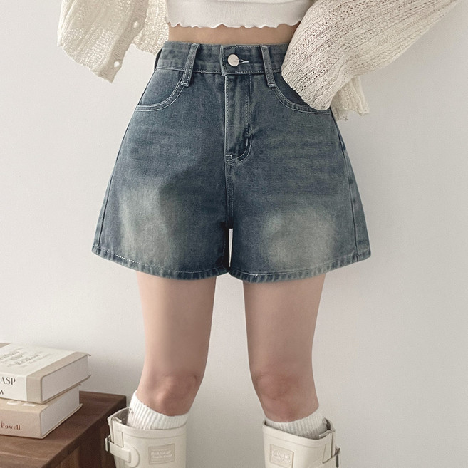 Withhuilin 女款短版初夏牛仔褲