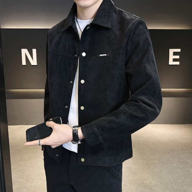 제이티엘 남성용 트렌디 댄디보이 캐주얼 카라 단추 자켓