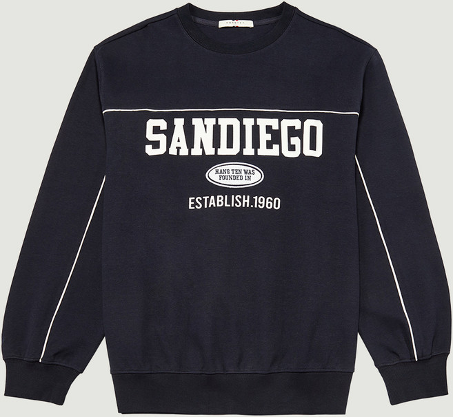 행텐 남성용 파이핑 배색 맨투맨