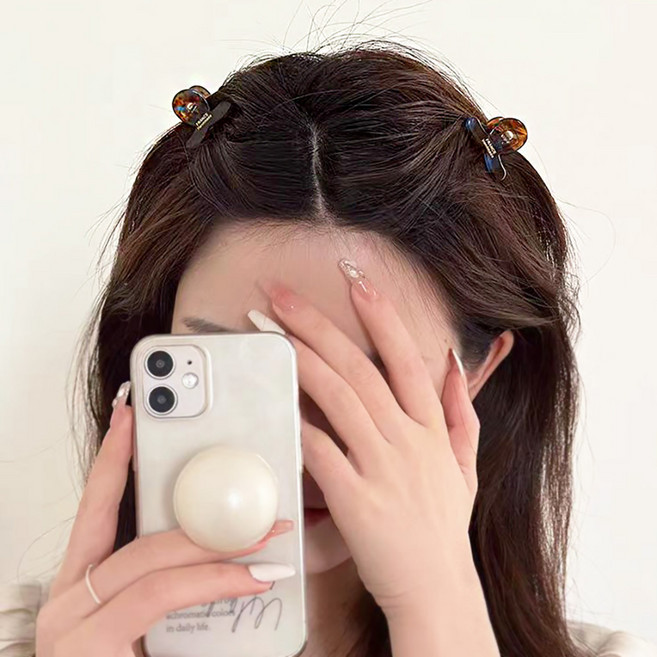 걸핀스 꼬임 미니 집게핀 1495 2p