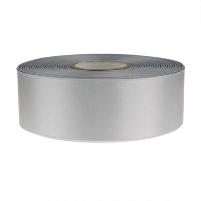 고밀도주자 공단 리본 25mm, 37 은색, 45m, 1개