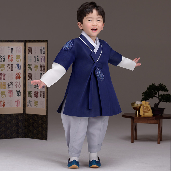 더예한복 남아용 무휘곤색 아동한복 세트 926