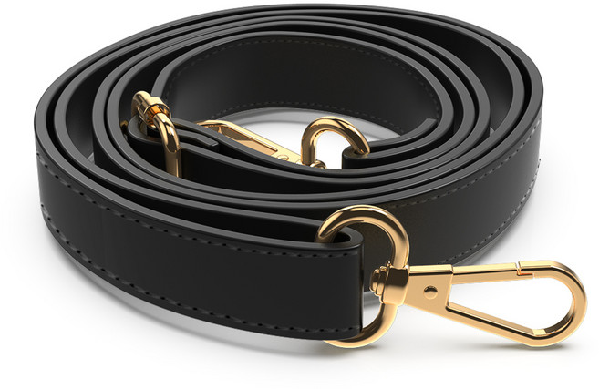 워너프 라오 롱스트랩 핸드폰 목걸이 줄 A, 블랙, 1개