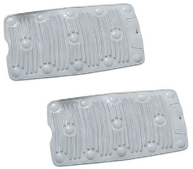 김용석생활연구소 애벌 손빨래 미니 실리콘 빨래판, 2개, 그레이