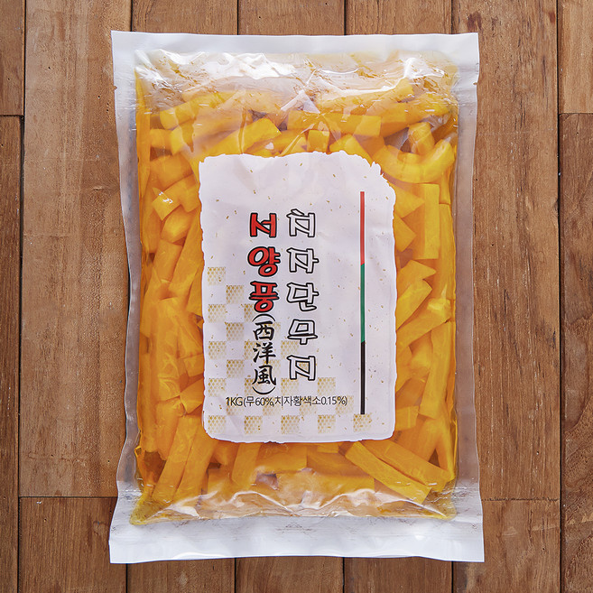 서양풍 치자 단무지, 1kg, 1개
