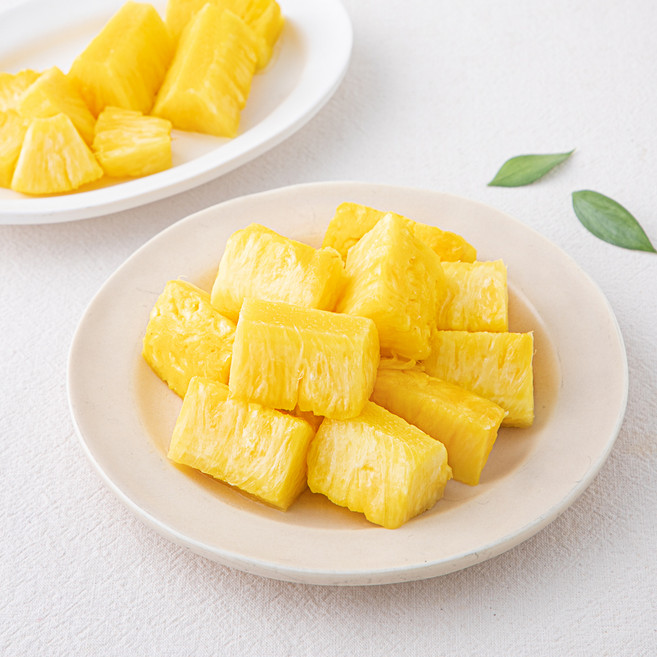 지구한컵 푸드팩토리 청크형 파인애플, 1개, 1kg