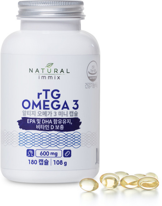 내추럴이믹스 알티지 오메가3 미니캡슐, 180정, 1개