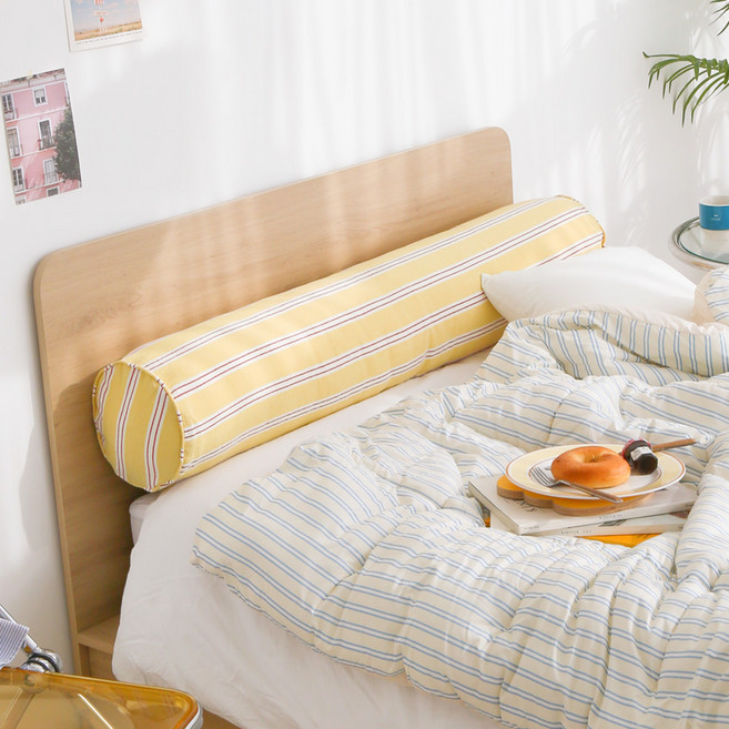 포홈 뉴욕맨션 원형 바디필로우 커버 솜미포함, 아메리칸치즈