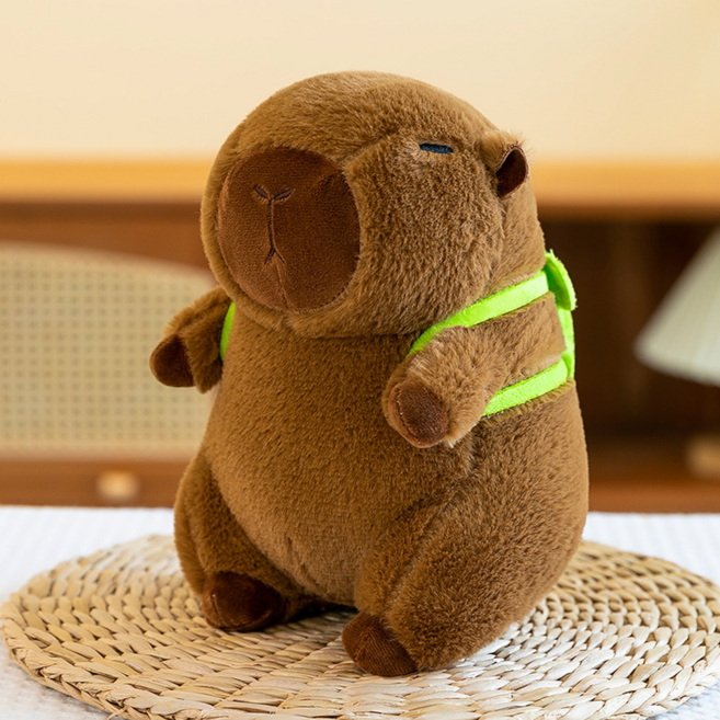 Milal Company 收藏品 可愛禮物用絨毛娃娃, 1個, 23cm, 背包鯨魚