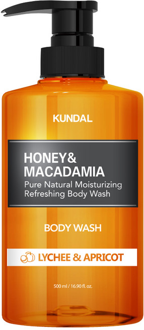 쿤달 퓨어 바디워시 리치 앤 애프리콧향, 리치앤애프리콧, 1개, 500ml